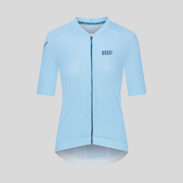 SHIRT BLUE W FR